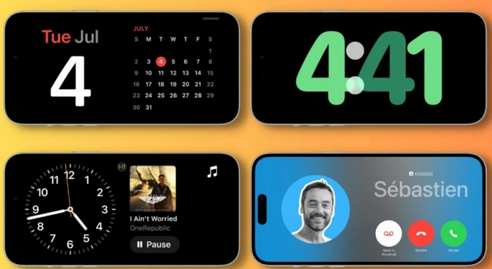 叉河镇苹果手机维修分享iOS17横屏充电待机显示有什么好处 
