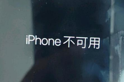 叉河镇苹果服务网点分享锁屏界面显示“iPhone 不可用”如何解决 